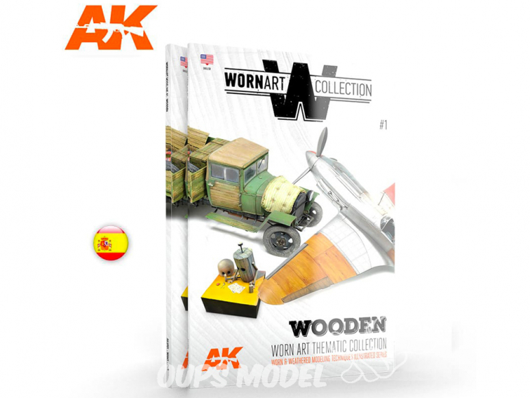 Ak Interactive livre Wornart Collection 1 AK4902 Bois en Espagnol