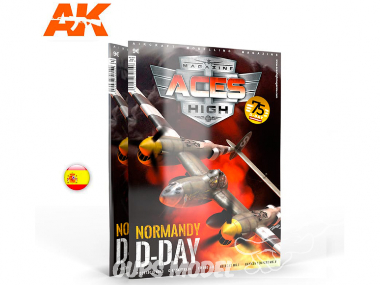 Ak interactive Magazine Aces High AK2934 N°16 Normandie D-Day en Espagnol