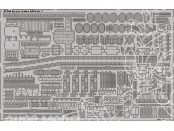 Eduard photodecoupe bateau 53067 Cruiseur Varyag 1/350