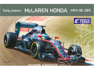 Ebbro maquette voiture 013 MｃLaren Honda MP4-30 2015 début de saison 1/20