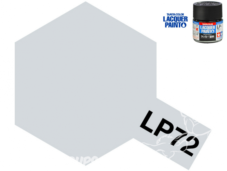 Peinture laque couleur Tamiya LP-72 MICA ARGENT 10ml