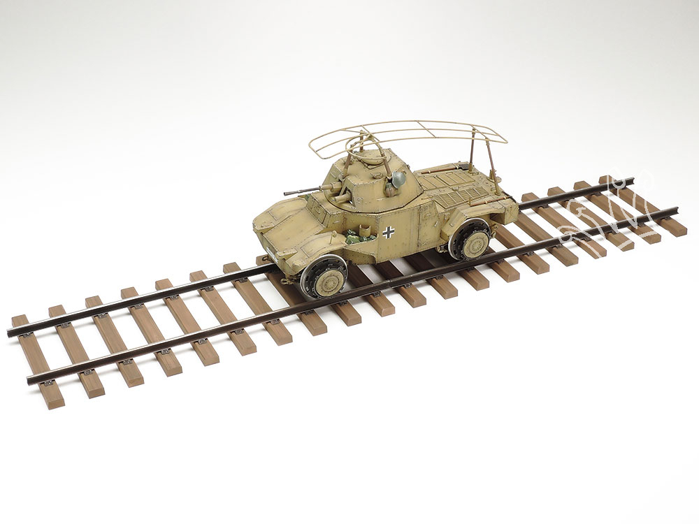 Maquette Trumpeter 1/35 - Tourelle Blindée Allemande Sur Wagon WW2 - À Terminer