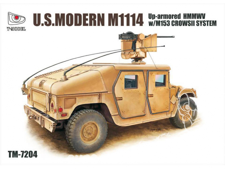T-Model TM-7204 maquette militaire M1114 US HMMWV avec M153 System CrowsII 1/72