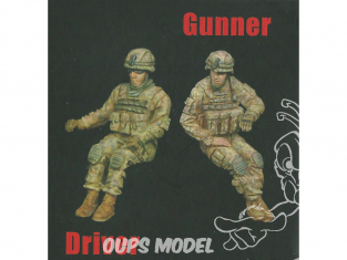 T-Model TK72003 deux Soldats U.S Conducteur et mitrailleur 1/72
