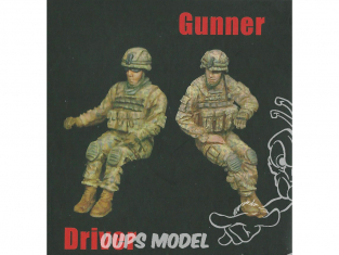 T-Model TK72003 deux Soldats U.S Conducteur et mitrailleur 1/72