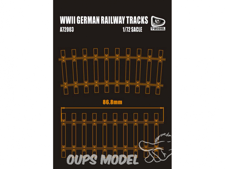 T-Model A72003D Voie ferrée Allemande WWII Double pack 1/72