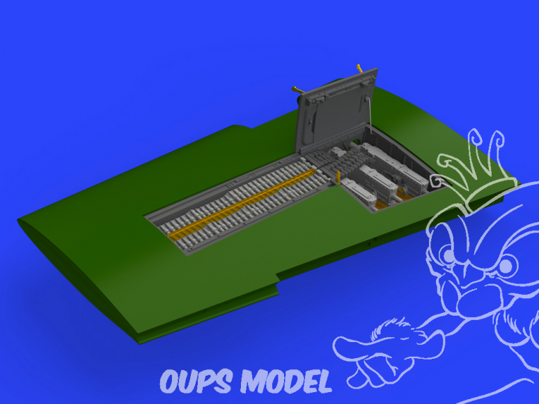 Eduard kit d'amelioration avion brassin 648517 Gun Bays P-51D Eduard 1/48