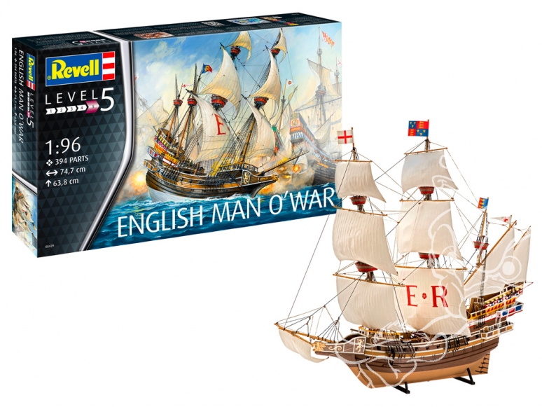 revell bateau 05429 English Man O'War 1/96