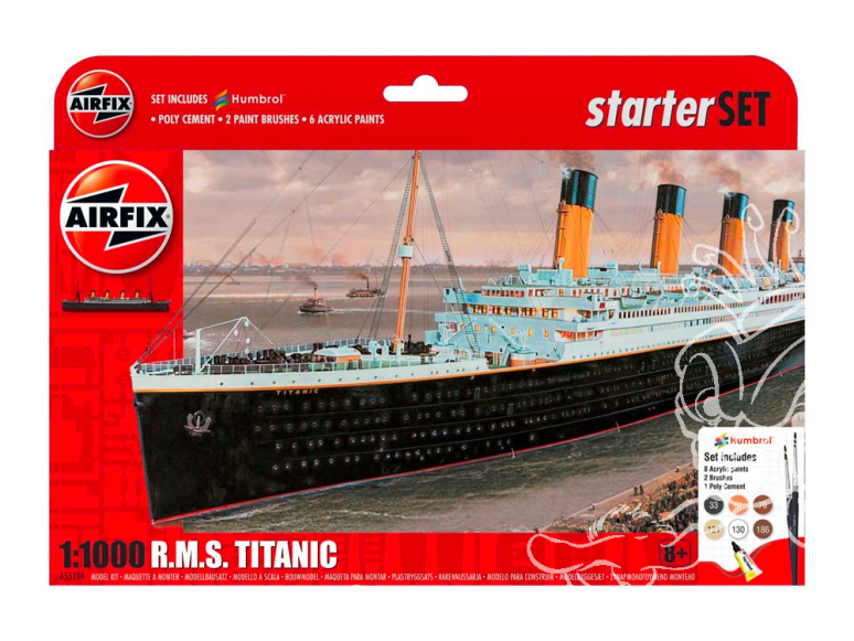 Airfix maquette bateau A5514 R.M.S. Titanic Starter Set 1/10000