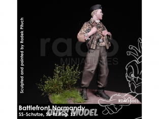 Rado miniatures figurines RDM35001 Champ de bataille Normandie - SS-Schutze SS-Pz.Reg.12 1/35