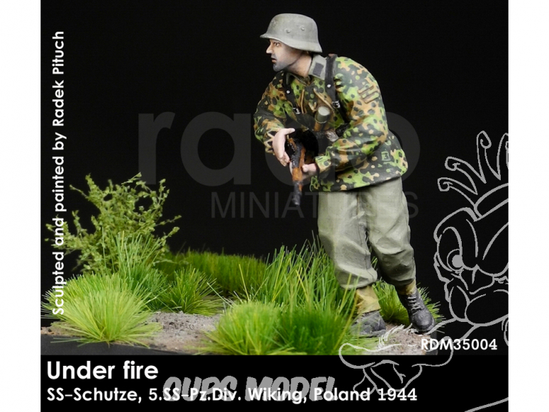 Rado miniatures figurines RDM35004 Sous le feu - SS-Schutze 5.SSPz.Div. Wiking Pologne 1944 1/35