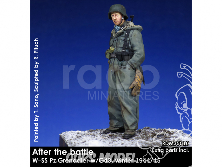Rado miniatures figurines RDM35010 Après la bataille - W-SS Pz.Grenadier w/G43 Hiver 1944/45 1/35