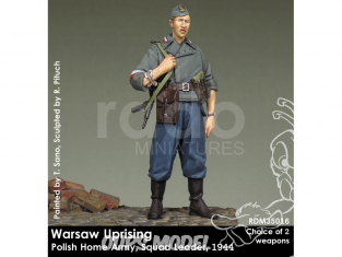 Rado miniatures figurines RDM35016 Insurrection de Varsovie - Polish Home Army - Chef d'escouade 1944 1/35