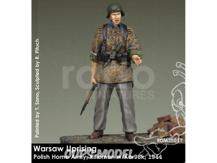 Rado miniatures figurines RDM35017 Insurrection de Varsovie - Polish Home Army - Rifleman w/Kar98k 1944 1/35