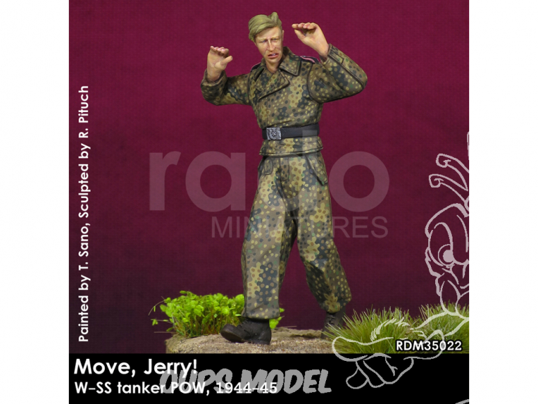 Rado miniatures figurines RDM35022 Bouge Jerry ! W-SS Tanker POW 1944-45 1/35