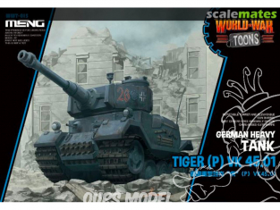 Meng maquette militaire WWT-015 Tiger (P) VK 45.01 SERIE WORLD WAR TOON