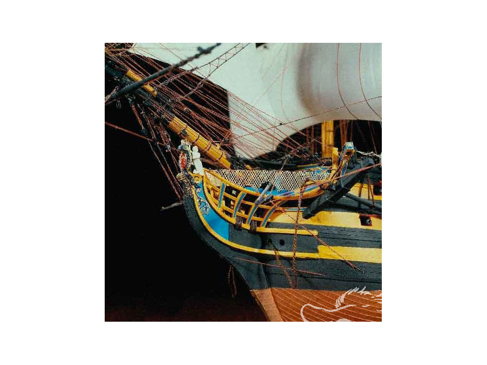 HiSModel CNC Walnut Block Set For Heller HMS Victory 1:100 – 730 Pieces, Nautical Model Accessory