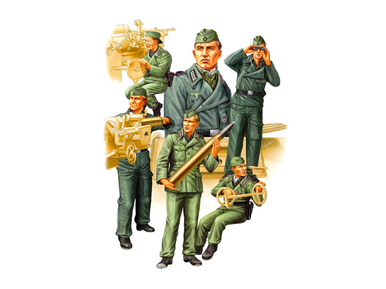 Hobby Boss maquette figurines 84407 Equipage Soldats allemands SPG 2 1/35