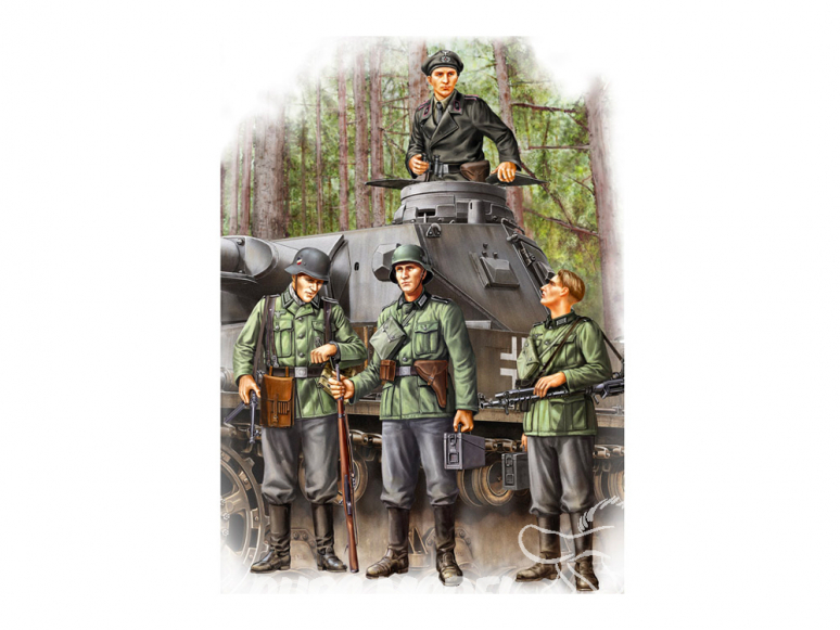 Hobby Boss maquette figurines 84413 Groupe de soldats allemands Vol1 1/35
