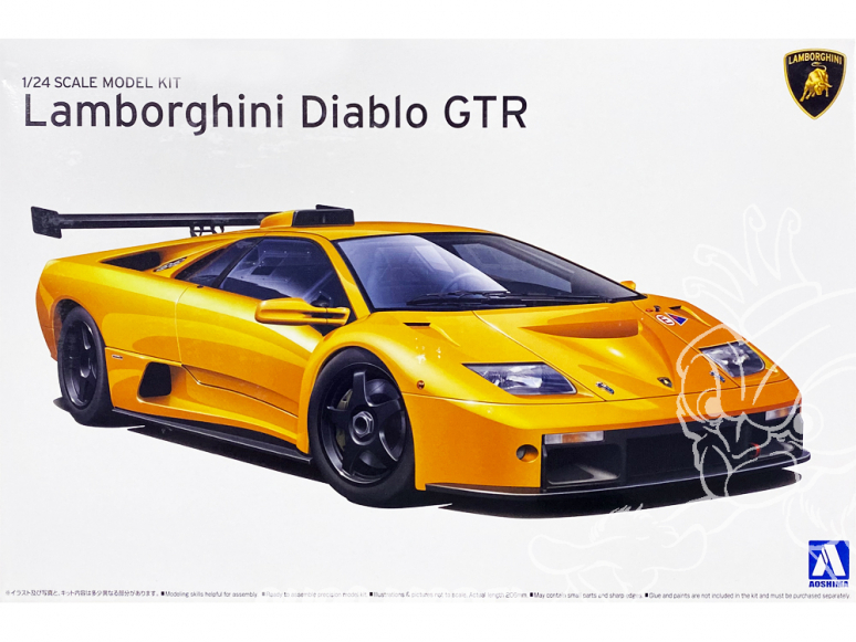 Aoshima maquette voiture 10693 Lamborghini Diablo GTR 1/24