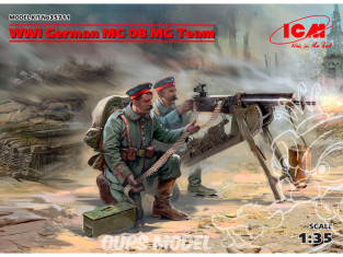 Icm maquette figurines 35711 2 figurines allemande et MG08 (100% nouveaux moules) WWI 1/35