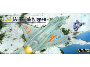 HELLER maquette avion 80309 JA 37 Jaktviggen 1/72