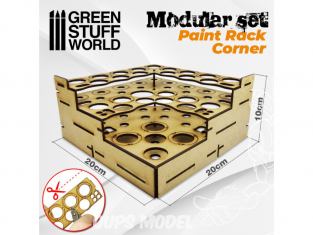 Green Stuff 503463 Présentoir Modulaire pour Peinture - COIN