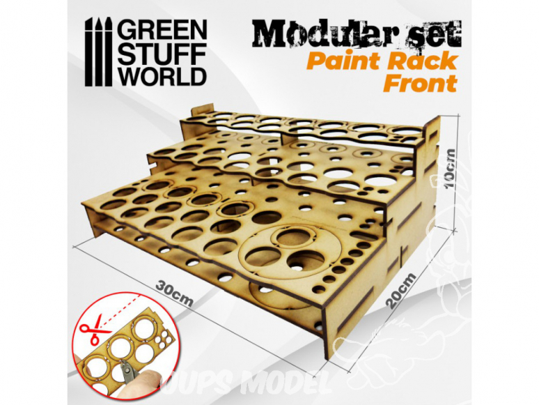 Green Stuff 503456 Présentoir Modulaire pour Peinture - FRONTAL