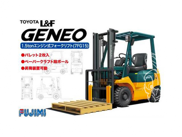 Fujimi maquette accessoire 011684 Chariot élévateur Toyota L1F Geneo 1/32