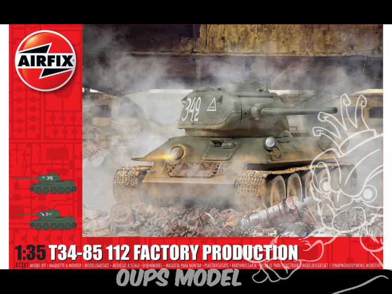 Airfix maquette militaire A1361 T34/8 112 Factory Production 1/35