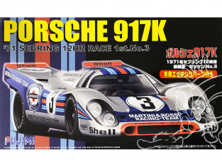 Fujimi maquette voiture 123882 Porsche 917K Sebring 1971 1/24