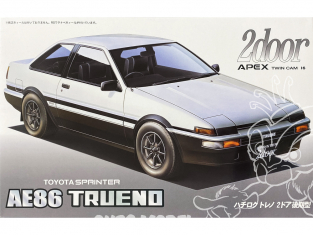 Fujimi maquette voiture 3522 Toyota sprinter AE86 Trueno GT Apex 1/24