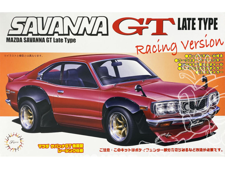 Fujimi maquette voiture 037691 Mazda Savanna GT Late Type Racing Version 1/24