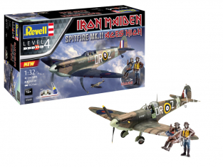 Revell maquette avion 05688 Spitfire Mk.II "Aces High" Iron Maiden inclus colle pinceau et peinture 1/32