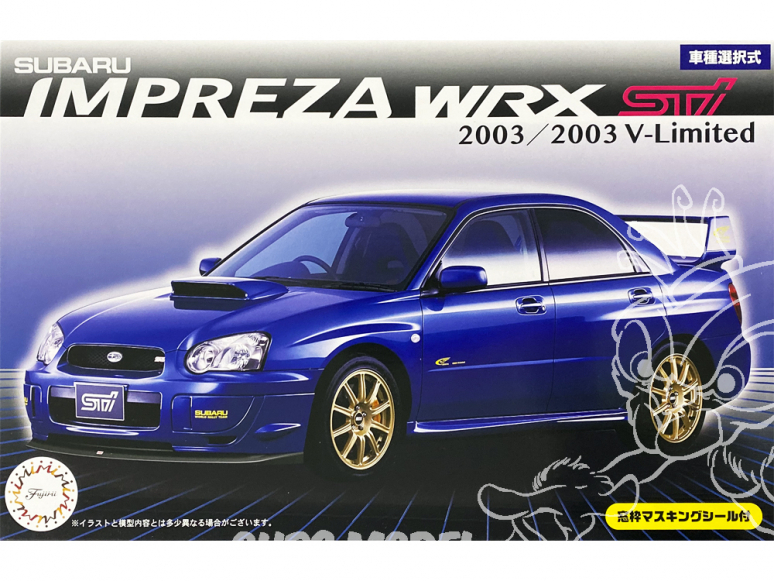 FUJIMI maquette voiture 039404 Subaru Impreza WRX STI V-Limited 2003 1/24