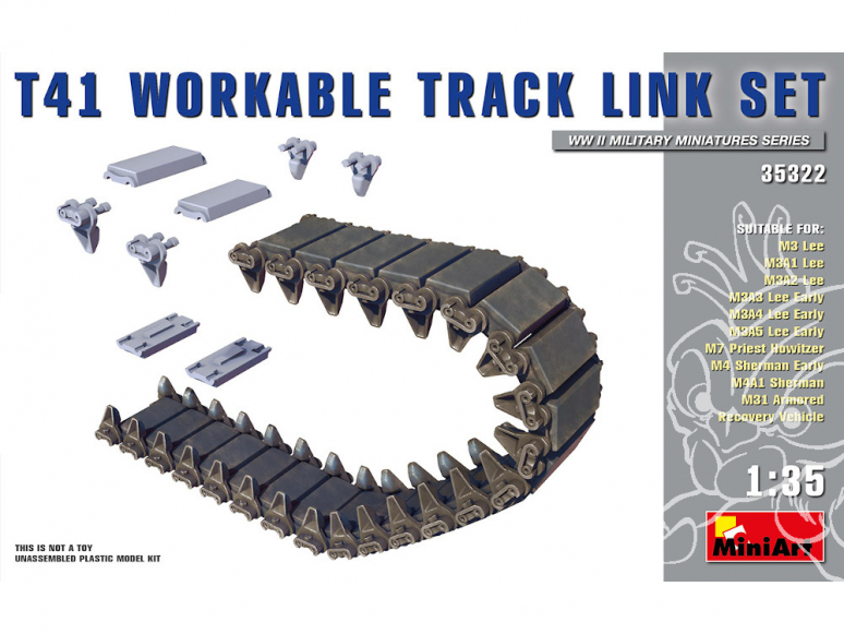 Mini Art maquette accessoires militaire 35322 T41 ENSEMBLE DE chenilles 1/35