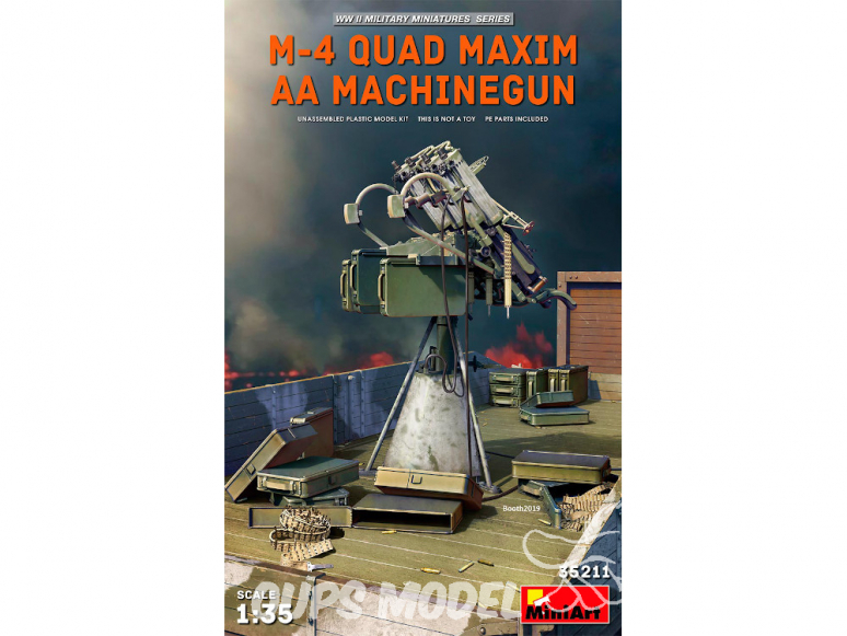 Mini Art maquette militaire 35211 mitrailleuse M-4 QUAD MAXIM AA 1/35