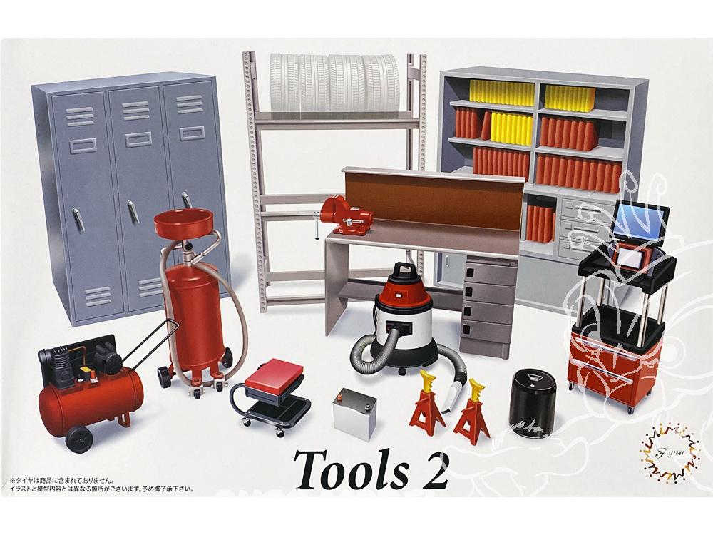 1:24 Ensemble d'accessoires de garage et d'outils 1