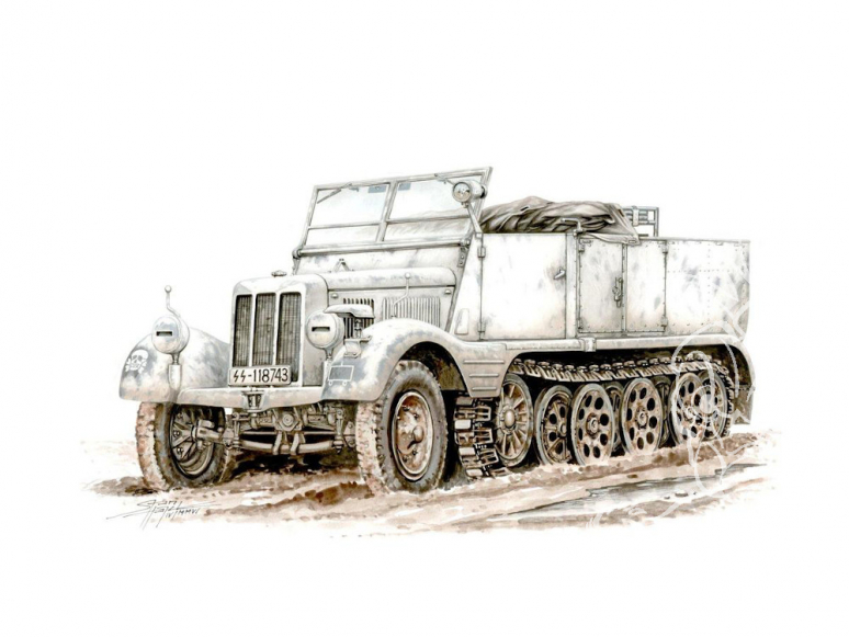Special Hobby maquette militaire 72002 SdKfz 11 Leichter Zugkraftwagen 3t 1/72