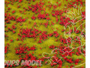 Faller 180460 Segment de paysage PREMIUM Prairie fleurie rouge