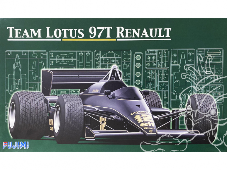 Fujimi maquette voiture 91952 Team Lotus 97T Renault 1/20