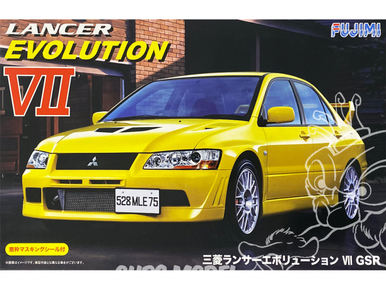 Fujimi maquette voiture 39206 Mitsubishi Lancer Evolution VII GSR 1/24
