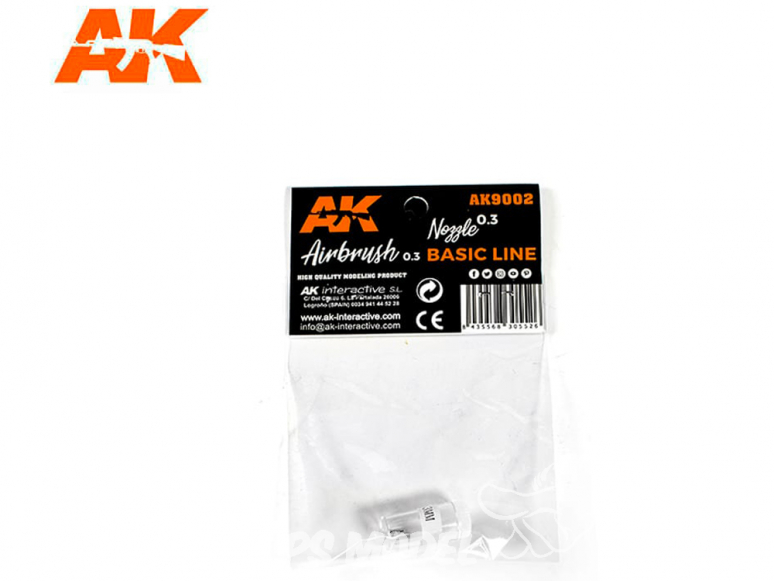 AK interactive aérographe ak9002 Buse 0.3 Basic Line