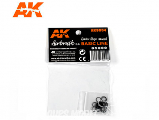 AK interactive aérographe ak9004 Set Joints toriques en caoutchouc Basic Line