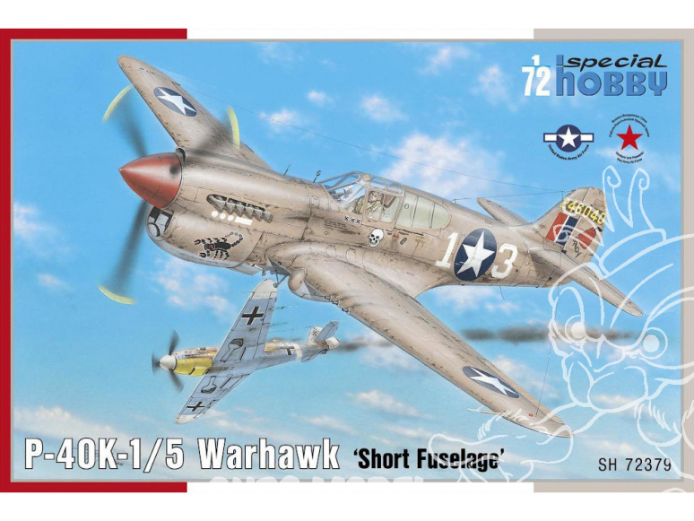 Special Hobby maquette avion 72379 P-40K-1/5 Warhawk queue courte 1/72