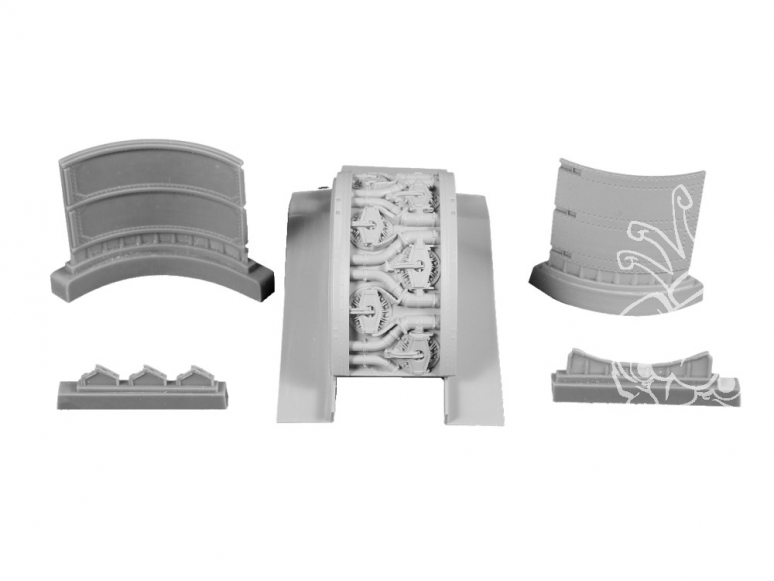 Cmk kit d’amélioration 5131 Tempest Mk. Moteur II Bristol Centaurus (profil du côté bâbord). pour kit Special Hobby 1/32