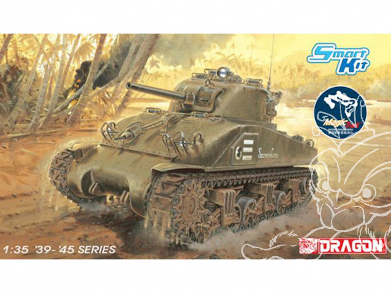 Dragon maquette militaire 6740 M4 Sherman "Composite Hull" PTO 1/35