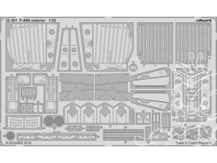 Eduard photodécoupe avion 32451 Extérieur P-40N Trumpeter 1/32