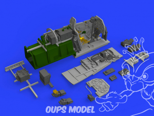 Eduard kit d'amelioration avion brassin 648522 Cockpit P-51D Eduard 1/48