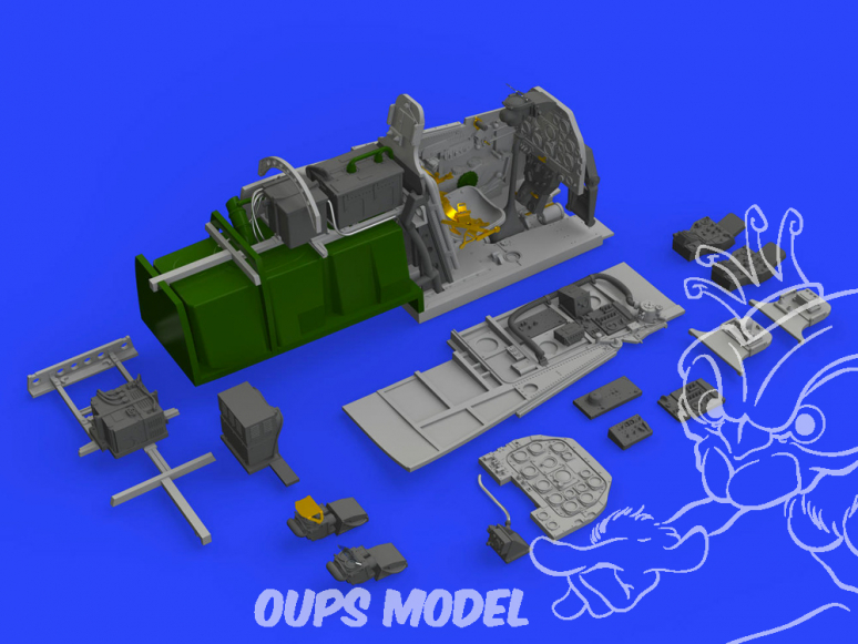 Eduard kit d'amelioration avion brassin 648522 Cockpit P-51D Eduard 1/48
